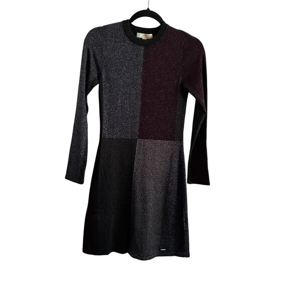 Ted Baker Women 0 US 2 Colour By Numbers Redlo Color-Blocked Knit Sweater Dress - Picture 3 of 12